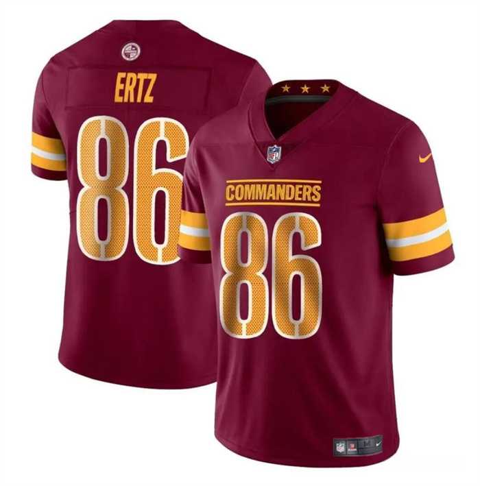 Men & Women & Youth Washington Commanders #86 Zach Ertz Burgundy Vapor Limited Football Stitched Jersey